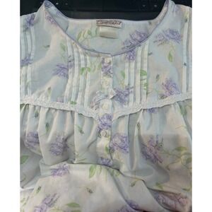 Vintage Carol Reed Floral Nightgown 3XL Cottagecore Prairie House Dress Comfy
